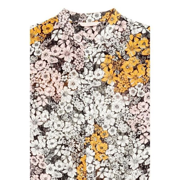 H&M Floral Sheer Button Up Tunic - Picture 3 of 11